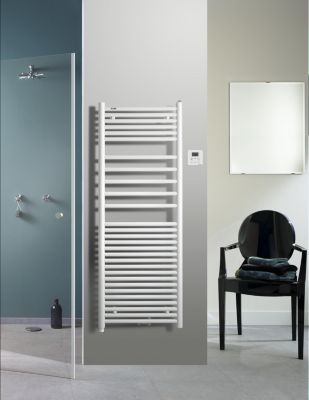 Sèche serviette mixte électrique 300W / eau chaude 615W Acova Angora