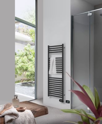 Sèche-serviette Quadro 500W noir - Deltacalor