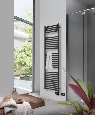 Sèche-serviette Quadro 750W noir - Deltacalor