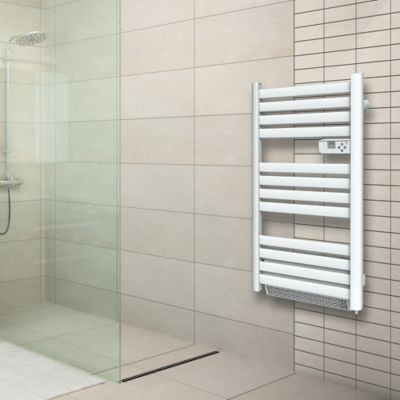 Sèche-serviettes avec soufflerie Mestia blanc 500W + soufflerie 1000W