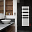Sèche-serviettes eau chaude en acier Acova Alpaga blanc symétrique 625W