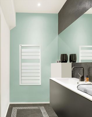 Sèche-serviettes eau chaude en acier Acova Astrakan blanc 432W