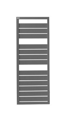 Sèche-serviettes eau chaude en acier Acova Astrakan grey aluminium 608W