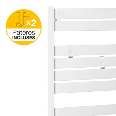 Sèche-serviettes eau chaude en acier Acova Madras blanc 516W