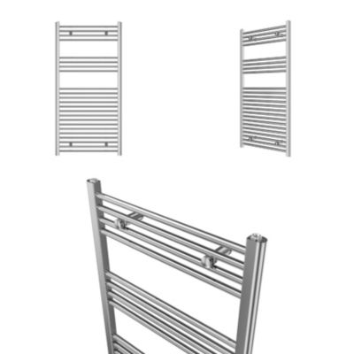 Sèche-serviettes eau chaude en acier Flomasta argent 415W