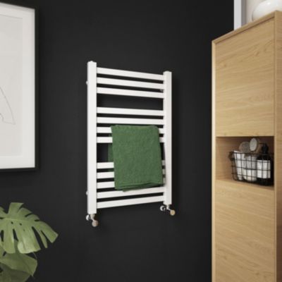 Sèche-serviettes eau chaude en acier GoodHome Aspley blanc 333W