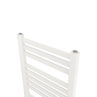Sèche-serviettes eau chaude en acier GoodHome Aspley blanc 485W