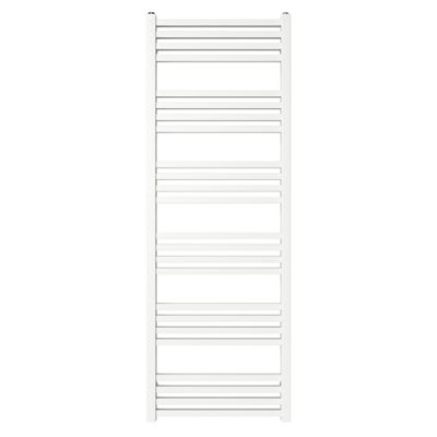 Sèche-serviettes eau chaude en acier GoodHome Duala blanc 24 barres - 518 W