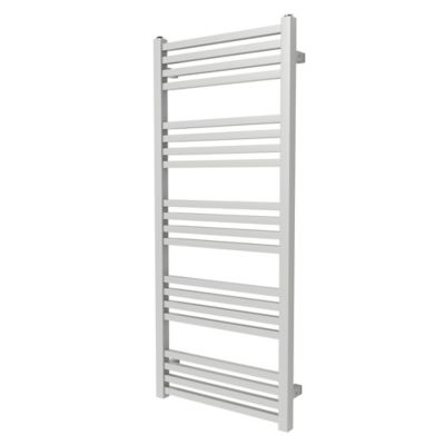 Sèche-serviettes eau chaude en acier GoodHome Duala gris 20 barres - 438 W