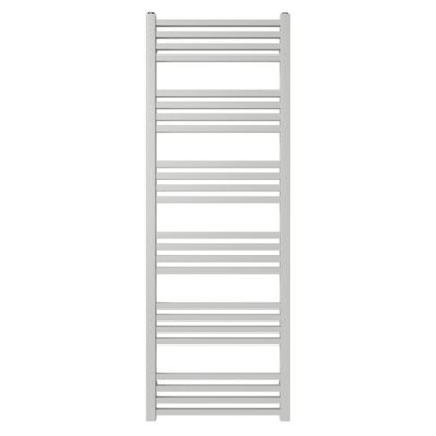 Sèche-serviettes eau chaude en acier GoodHome Duala gris 24 barres - 518 W