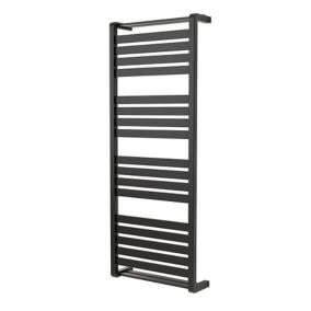 Sèche-serviettes eau chaude en acier GoodHome Loreto vertical anthracite 679 W