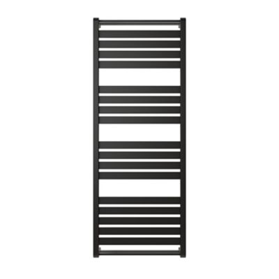 Sèche-serviettes eau chaude en acier GoodHome Loreto vertical anthracite 679 W