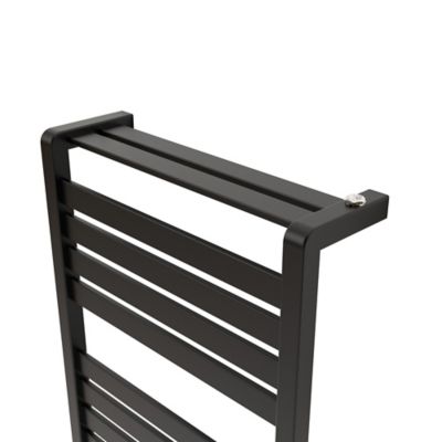 Sèche-serviettes eau chaude en acier GoodHome Loreto vertical anthracite 679 W