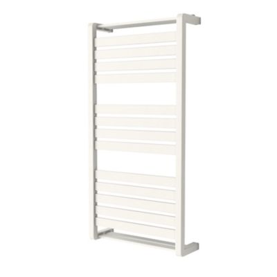 Sèche-serviettes eau chaude en acier vertical 546W blanc, GoodHome Loreto