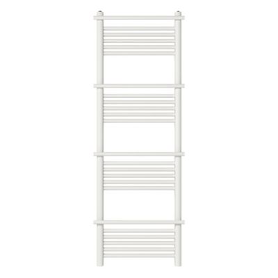 Sèche-serviettes eau chaude en acier vertical 631W blanc mat, GoodHome Solna