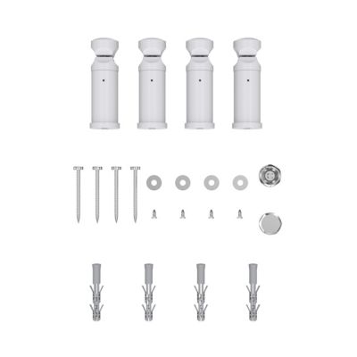 Sèche-serviettes eau chaude plat en acier Flomasta blanc 609W