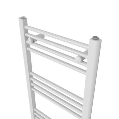 Sèche-serviettes eau chaude plat en acier Flomasta blanc 609W