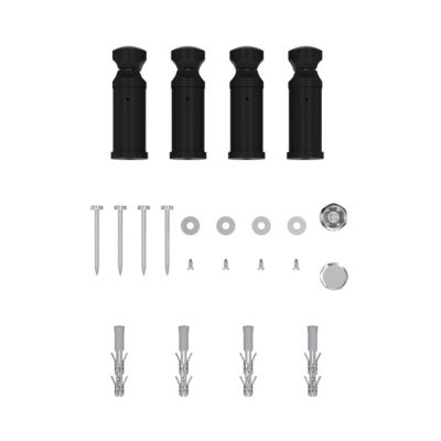 Sèche-serviettes eau chaude plat en acier Flomasta noir 411W