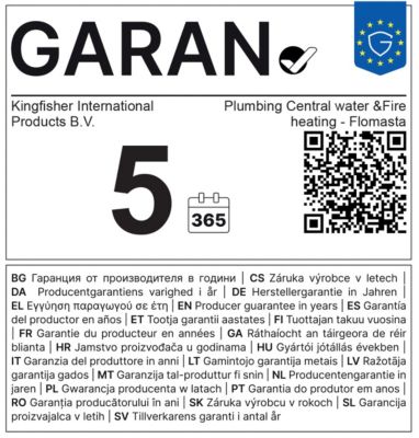 Sèche-serviettes eau chaude plat en acier Flomasta noir 609W