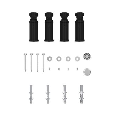 Sèche-serviettes eau chaude plat en acier Flomasta noir 609W
