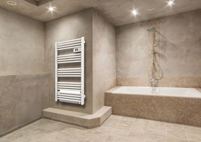 Sèche-serviettes électrique 1750W blanc, Carrera Saturne