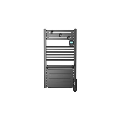 Sèche-serviettes électrique 500 W noir à inertie fluide + soufflerie 1000W, Noirot Actibain