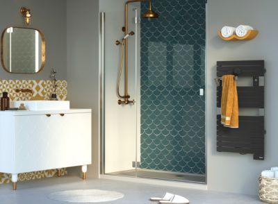 Sèche-serviettes électrique 500W anthracite, Sauter Asama II