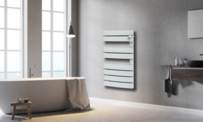 Sèche-serviettes électrique 600W blanc, Carrera Nina