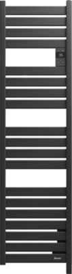 Sèche-serviettes électrique à inertie fluide 500W anthracite, Sauter Kelud Slim