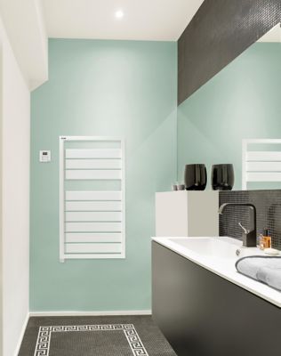 Sèche-serviettes électrique à inertie fluide 500W blanc, Acova Astrakan