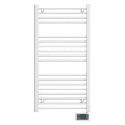 Sèche-serviettes électrique à inertie fluide 500W blanc, Noirot Flobain