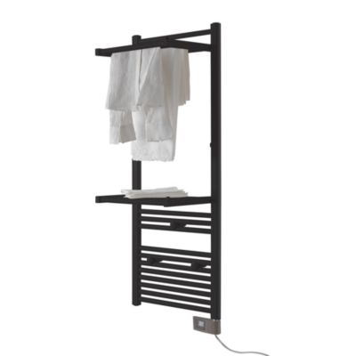 Sèche-serviettes électrique à inertie fluide 500W noir, Deltacalor Papillon 2