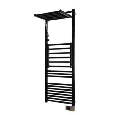 Sèche-serviettes électrique à inertie fluide 500W noir, Deltacalor Papillon 2