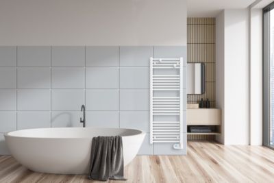 Sèche-serviettes électrique à inertie fluide 500W, Noirot Flobain II