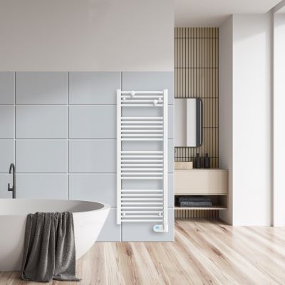 Sèche-serviettes électrique à inertie fluide 500W, Noirot Flobain II
