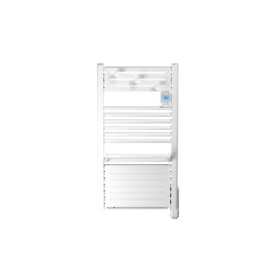 Sèche-serviettes électrique à inertie fluide 500W + soufflerie 1000W, Noirot Actibain