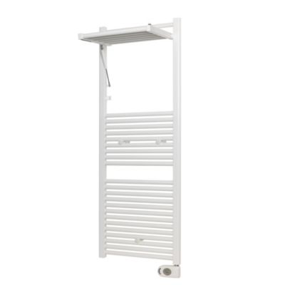 Sèche-serviettes électrique à inertie fluide 750W blanc, Deltacalor Stendino