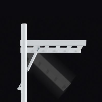 Sèche-serviettes électrique à inertie fluide 750W blanc, Deltacalor Stendino
