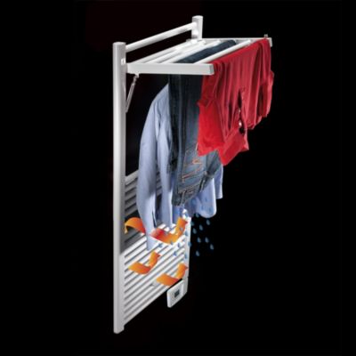Sèche-serviettes électrique à inertie fluide 750W blanc, Deltacalor Stendino