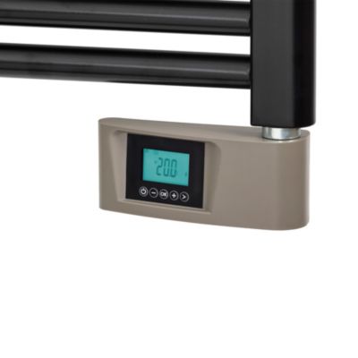 Sèche-serviettes électrique à inertie fluide 750W noir, Deltacalor Papillon 2