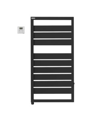 Sèche-serviettes électrique à inertie fluide Acova Astrakan noir 500W