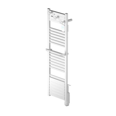 Sèche-serviettes électrique à inertie fluide compact 300W + soufflerie 1000W, Noirot Actibain