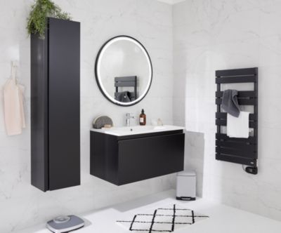 Sèche-serviettes électrique à inertie fluide Delonghi Marquis noir 500W