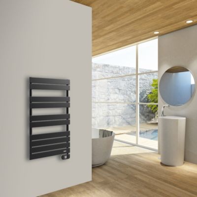 Sèche-serviettes électrique à inertie fluide Delonghi Marquis noir 500W
