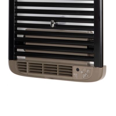 Sèche-serviettes électrique à inertie fluide Deltacalor Stendino 500W + soufflerie 1000W noir