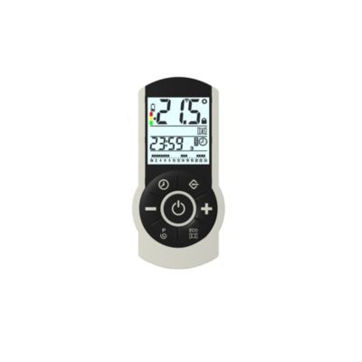 Sèche-serviettes électrique à inertie fluide Deltacalor Stendino 500W + soufflerie 1000W noir