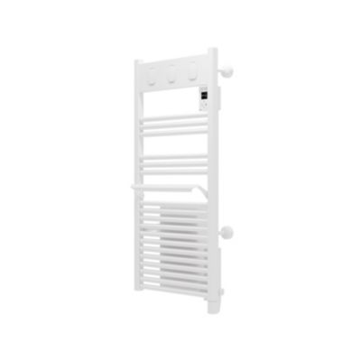 Sèche-serviettes électrique à inertie fluide inaltérable blanc 1500W + soufflerie 1000W, Sauter Marapi 2