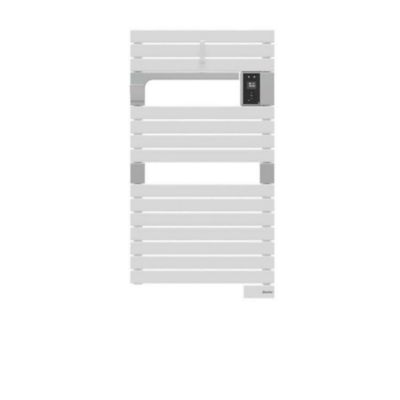 Sèche-serviettes électrique à inertie fluide Sauter Asama connectable blanc 500W