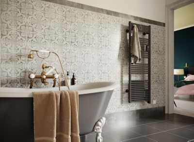 Sèche-serviettes électrique à inertie fluide Sauter Marapi tactile anthracite 750W + soufflerie 1000W