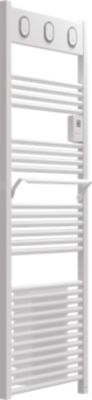 Sèche-serviettes électrique à inertie fluide Sauter Marapi tactile blanc 750W + soufflerie 1000W